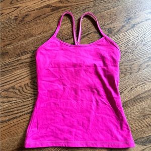Lululemon Razorback tank with built in bra, small